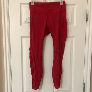 Crz yoga leggings with cute cut out detail and mesh